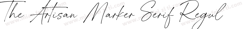 The Artisan Marker Serif Regular字体转换